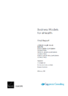 Business Models for eHealth - Final Report Business Models for eHealth - Final Report