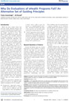 Why Do Evaluations of eHealth Programs Fail? An Alternative Set of Guiding Principles Why Do Evaluations of eHealth Programs Fail? An Alternative Set of Guiding Principles